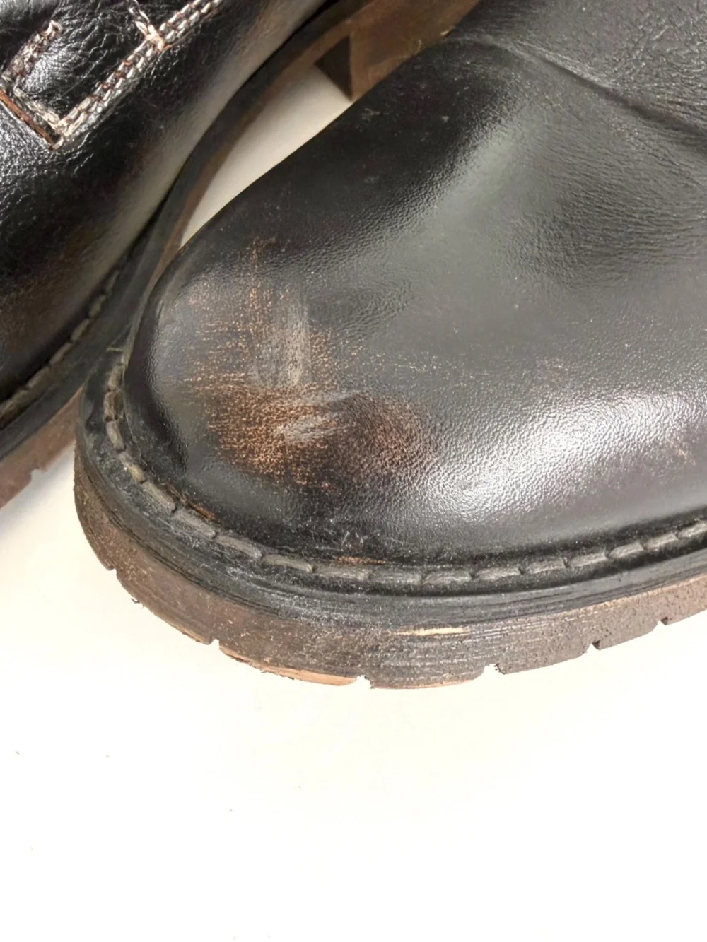 Mens Bed Stu Bradley Plain RoundT oe Boot Black Rustic, Size 11.5, Rarely Worn